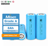 Sel Baterai Silinder Lithium Iron Phosphate LiFePO4 Misen Wholesale 3.2V 32800 24A Tahan Suhu Tinggi untuk Sepeda Listrik