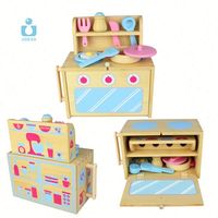 Ensemble de jeu de cuisine en bambou UDEAS, boîte d'apprentissage en bois, jouets de jeu de rôle