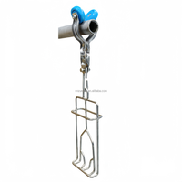 Chariot tubulaire robuste en acier inoxydable ZYPR pour ligne de production d'abattage de volailles avec chaîne tubulaire à manilles