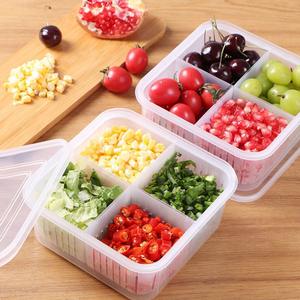 厨房家用葱花收纳盒带盖洋葱姜蒜排干收纳盒冰箱迷你收纳盒 - Product Image 2