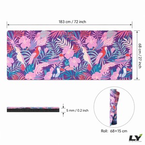 Tapis de fitness en daim écologique, anti-dérapant, personnalisé, imprimé, pour la gym, vente en gros, fabriqué à partir de matériaux naturels - Product Image 4