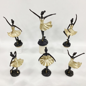 Scultura Moderna in Resina di Ballerina, Ornamento di Lusso per la Casa, Decorazione per Matrimoni e Feste, Regalo da Collezione - Product Image 1
