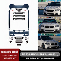 Kit de carrosserie avant et arrière de style MT pour BMW Série 5 F10 F18 2011-2017, avec calandre, kit de conversion Factoy Car F10 F18