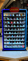 Présentoir Verrouillable LED en Acrylique à 10 Étagères de Fabrication Vietnamienne, Présentoir POP de Magasin de Détail avec Lumière LED