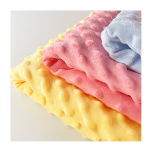 USA Tốt Nhất Người Bán 100% Polyester Vải Mới Rắn Màu Minky Dot Cho Bé Chăn Duy Nhất Bên Hot Sản Phẩm Bán Chạy - Product Image 1