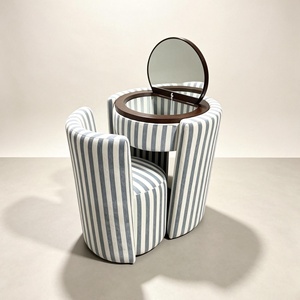 Minimalist Multifunctional Vanity with Lighted Mirror and Storage-Modern Design for Small Bedroom Spaces - Product Image 3