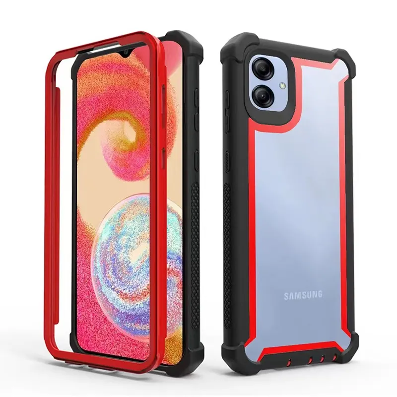 3in1 antishock space shell cell phone case for Samsung Galaxy A04 case