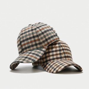Casquette de baseball rétro britannique de luxe en velours côtelé pour hommes, casquette de sport - Product Image 2