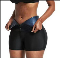 Culotte gainante pour femme en satin avec boutons à la taille, épaissie, semi-revêtue, respirante, pour le yoga, effet ventre plat et rehaussement des hanches