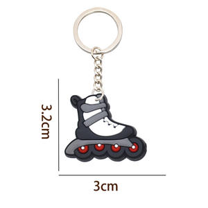 Wholesale New Pattern PVC Rubber Key Chains DIY Promotional <strong>Gift</strong> <strong>Ice</strong> <strong>Skate</strong> Key Chain Pvc Keychain 3d Cartoon - Product Image 6