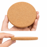 Sous-verres en liège naturel écologiques personnalisables avec logo, isolants thermiques, anti-brûlure, ronds et carrés, pour la cuisine et la table