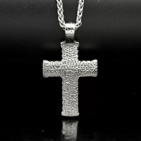 Offre Spéciale femmes or Madonna croix pendentif collier créatif personnalisé vacances bijoux étincelant plein diamants Zircon cadeaux