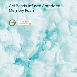 Standard Shredded <b>Memory</b> <b>Foam</b> Cooling Bed Adjustable Washable the Pillow for Side Back Stomach Sleeper - Product Image 5