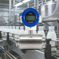 Alat Ukur Aliran Elektromagnetik Tri Clamp Sanitasi 316L CIP SIP untuk Susu dan Cairan Lainnya