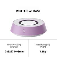 Base lumineuse ambiante portable IMOTO en plastique avec LED RGB, 14 modes, chargement Type-C/USB-A, sans batterie, accessoire pour kits de chicha électronique