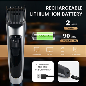 <span class=keywords><strong>Tondeuse</strong></span> à cheveux électrique PRITECH avec lame en acier inoxydable, protection contre les surcharges, <span class=keywords><strong>tondeuse</strong></span> à barbe rechargeable, outil de toilettage pour hommes - Product Image 5