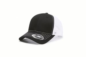 Casquettes de camionneur personnalisées en gros pour hommes, en sergé de coton de haute qualité, 6 panneaux, maille 112, fermeture snapback, logo brodé 3D, certifiées BSCI - Product Image 6