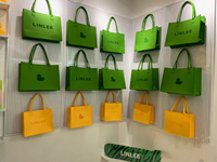 Sac cadeau en feutre personnalisé avec logo, sac fourre-tout réutilisable en feutre polyester, multicolore, pour mariage, fête, entreprise, emballage cadeau promotionnel
