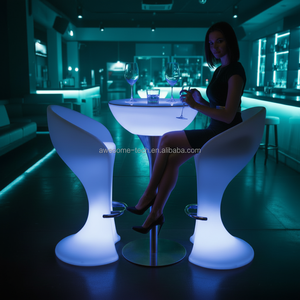 Mesas de Cóctel Iluminadas de Alta Gama del Fabricante, Mesa de Café con Carga USB para Terrazas Exteriores, Hoteles, Parques y Sótanos - Product Image 6