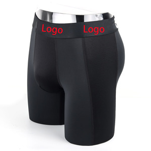 New Compression Mens Workout Fitness Shorts Mens Underwear Custom Tight Breathable Men <strong>Boxer</strong> Brief Wholesale - Product Image 3