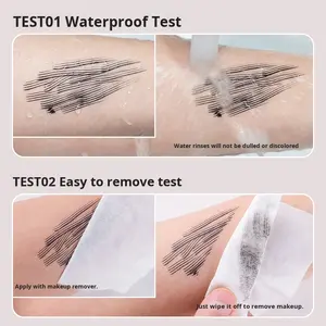 Penna per disegnare la <span class=keywords><strong>barba</strong></span> a quattro punte con crema idratante senza Logo impermeabile a prova di sudore organico a tratti distinti - Product Image 3