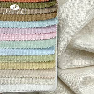 160GSM Tencel льняная хлопчатобумажная ткань для одежды органическое твиловое белье лиоцелл хлопчатобумажная ткань - Product Image 1