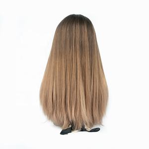 Peluca judía kosher con encaje frontal suizo HD, cabello humano europeo largo, sin pegamento, en stock para mujeres. - Product Image 6