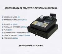 Caisse enregistreuse professionnelle robuste avec système de point de vente électronique à haute sécurité et verrouillage par clé, idéale pour les supermarchés et boulangeries (TPV espagnol)