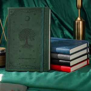 A5 Business Strap Fortune Tree Pattern Notebook MAD52 Cuaderno en relieve <span class=keywords><strong>Libro</strong></span> grueso Suministros de oficina Regalos - Product Image 6