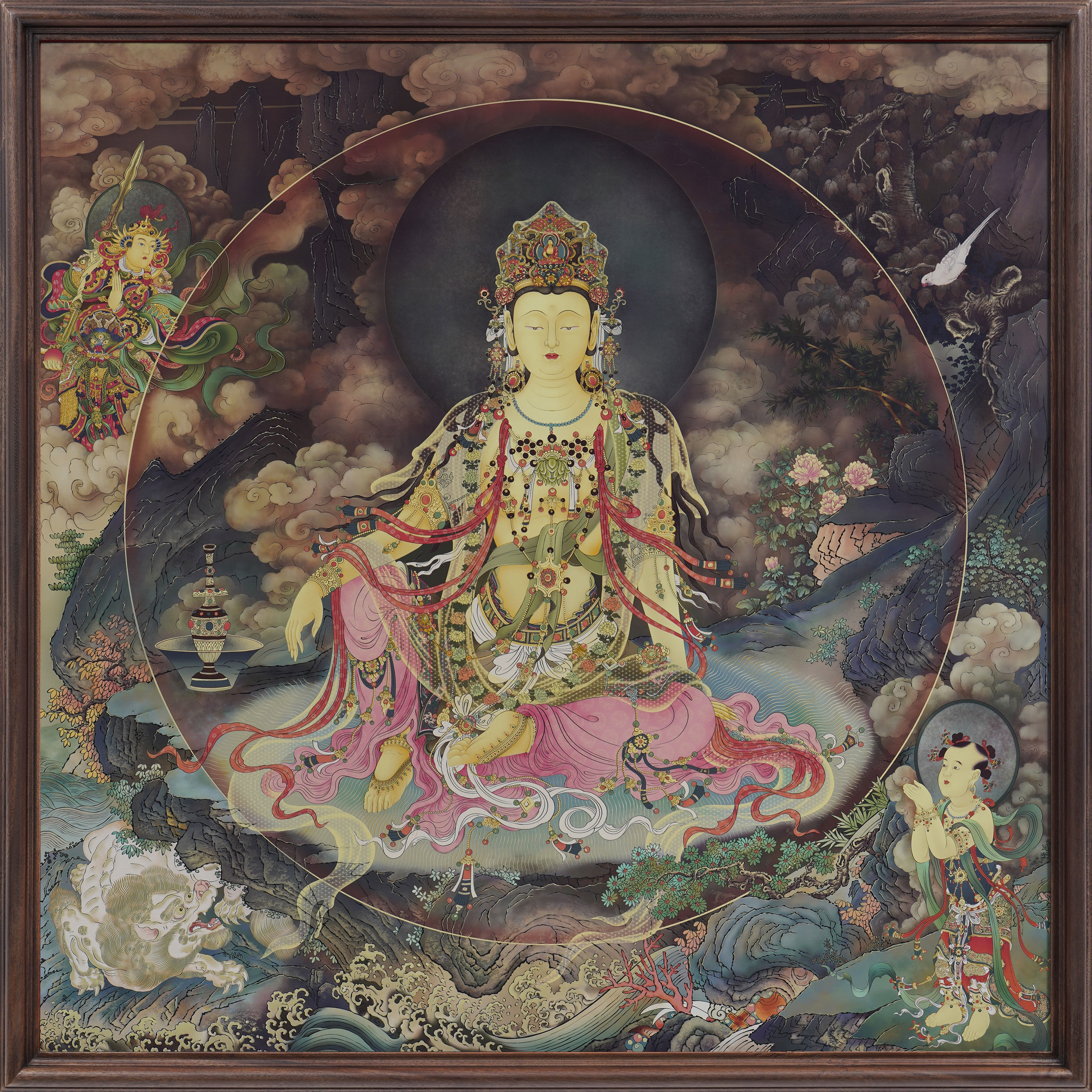 Water-Moon Guanyin 80*80*4.8cm