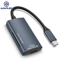 Lector de tarjetas de doble ranura tipo C para SD 4.0, microSD UHS-II, CFexpress, adaptador OTG de alta velocidad, uso externo, para portátil, teléfono, cámara
