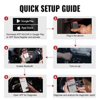 Herramienta de Diagnóstico Automotriz MUCAR BT200 PRO, Escáner OBD2 con Bluetooth y Wifi para Todos los Autos, Probador OBD 2 con 15 Funciones de Reinicio y Diagnóstico