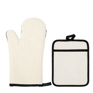 Guantes de Horno Planos de Lona para Sublimación al por Mayor, Manoplas de Horno en Blanco para Sublimación con Reverso de Goma - Product Image 1