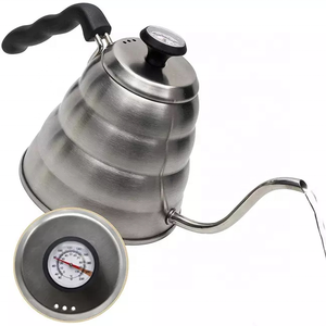 V60 Cafetera Hervidor De Agua Hario V60 Buono - 1.2L, Acero Inoxidable, Cuello De Cisne, Para Café, Negro Hervidor Inducción Lavavajillas