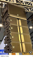 Système de sonorisation actif Dual10"700W Line Array, 75 cœurs Neo LFAdd HF, 99 dB, 120 °   Multiplicateur 10 ° Contreplaqué pour l'extérieur