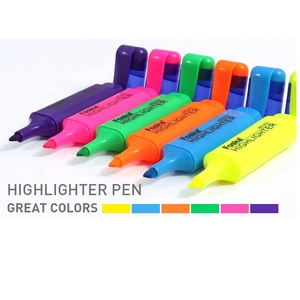 قلم تحديد صغير لطيف متعدد الألوان منحني بألوان <span class=keywords><strong>5</strong></span> نجوم من المنتجات الصينية يحتوي على 6 ألوان يصلح في الفصول الدراسية المكتب والمتاجر - Product Image 6