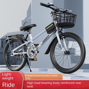 Vélo de montagne pour enfants, garçons et filles de 7 à 17 ans, frein double V, 20/22/24 pouces, cadre rigide en acier au carbone, 6 kg - Product Image 3