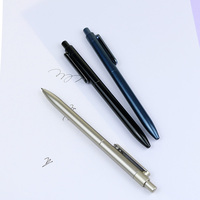 BECOL nouveau modèle 0.5mm cliquez stylo à encre Gel luxe Signature stylo neutre haut de gamme stylo Gel en métal avec Logo personnalisé pour le bureau