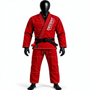 Kimono de BJJ Rouge Elite Performance |   Tissu perlé 450/550 GSM |   Coton de qualité supérieure |   Logo personnalisé |   Équipe et Académie - Product Image 3