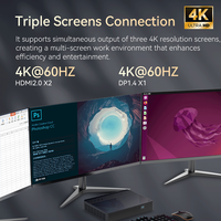 AMD R-yzen 9 R9 5900HX Radeon RX 6600M 64GB DDR4 RAM 2TB NVME WiFi6 4K UHD HTPC Mini ordinateur de bureau PC de jeu