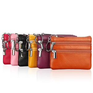 Porte-<span class=keywords><strong>monnaie</strong></span> en cuir pour femmes et hommes, mini portefeuille, pochette à fermeture éclair, petit sac souple, mini sac, porte-<span class=keywords><strong>monnaie</strong></span> mignon pour cadeau <span class=keywords><strong>de</strong></span> Noël - Product Image 5