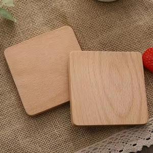 Posavasos Cuadrados de Madera de Nogal de Lujo de Alta Calidad en Oferta, Resistentes al Calor, Ecológicos, con Logotipo Personalizado para Bebidas y Café - Product Image 5