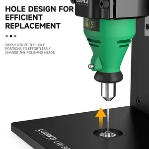 Plataforma de Pulido de ICs LUOWEI LW-305Pro con Ajuste Auxiliar de Tres Guías para Reparación de Pantallas de <span class=keywords><strong>iPhone</strong></span>, Máquina de Pulido de Anillos de Cámara IC - Product Image 3