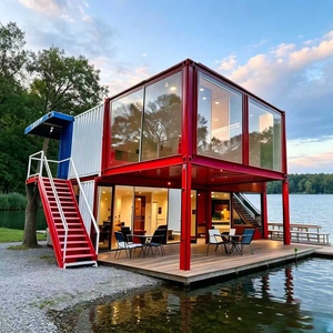 Casa Contenedor Prefabricada de 20 pies, Diseño Moderno Rectangular, Transpirable, Multiusos, para Uso en Villas y Hoteles, Modelo 3D, Garantía de 3 Años - Product Image 4