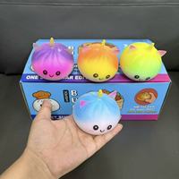 Boîte Mystère Surprise Licorne Arc-en-ciel en Peluche Remplie de Farine, Jouet Sensoriel Doux Anti-Stress Mignon pour Enfants