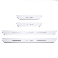 Projecteur LED personnalisable pour seuil de porte de voiture, lumière de bienvenue, logo, lampe laser, alimentation USB, sans câblage