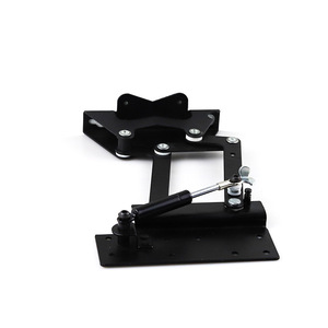 Base Metálica Plegable con Elevación Hidráulica para Mesa de Centro, Escritorio de Computadora, Diseño Industrial, Acabado Negro por Electroforesis - Product Image 1