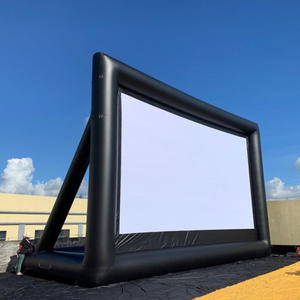 Grand écran de cinéma gonflable Portable, 16ft, Commercial, extérieur, projecteur de film, lumens - Product Image 4