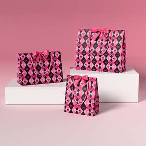 Bolsa de Papel Kraft de Lujo con Logotipo Dorado Personalizado, Bolsa de Compras Reutilizable con Lazo para Joyería y Flores, Embalaje de Regalo - Product Image 3