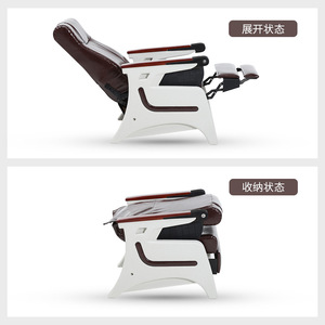 Fauteuil d'infusion médical inclinable en cuir avec accoudoirs, pliable, double mode, pour usage hospitalier - Product Image 3